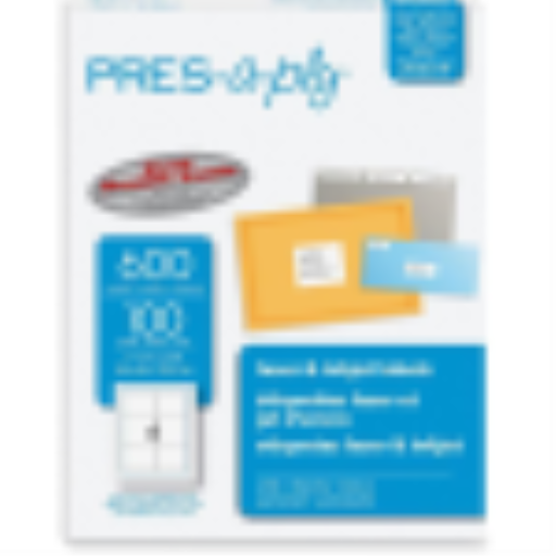 Étiquettes Pres-a-ply Avery, laser, 3 1/3" x 4", blanches, 600 étiquettes