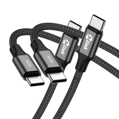 Câble USB-C PD60W 20V/3A en nylon tressé à charge rapide