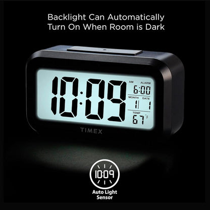 Réveil-matin Timex avec grand écran, sans fil et portable