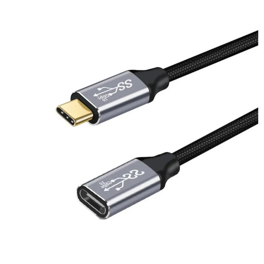 Câble d'extension USB-C 3.1 PD100 en nylon tressé 10 Gbps 20V/5A