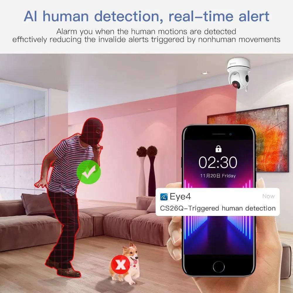 Caméra de surveillance HD motorisée 5.0 MP - VStarcam CS26Q