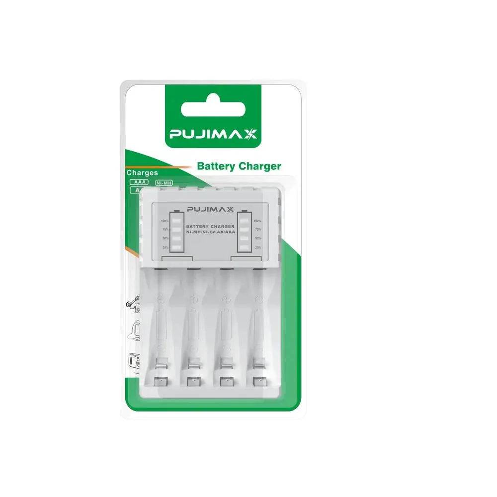 Chargeur piles USB Intelligent 4 Baies pour Piles AA & AAA