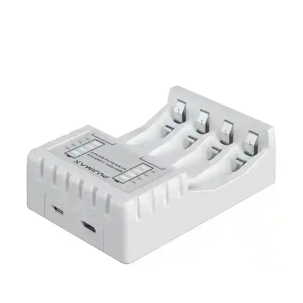 Chargeur piles USB Intelligent 4 Baies pour Piles AA & AAA