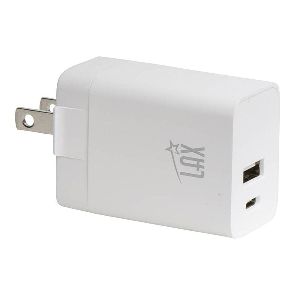 Chargeur USB mural PD20W avec USB-A et USB-C
