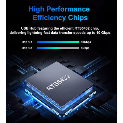 Concentrateur USB-C 3.2 4 en 1 de 10 Gbit/s