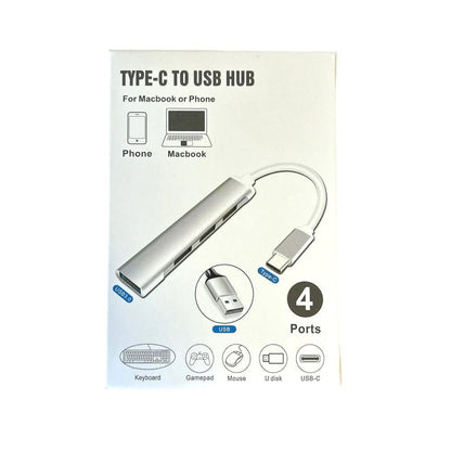 Concentrateur USB 3.0 4 en 1 en aluminium