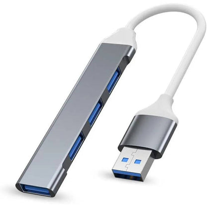 Concentrateur USB 3.0 4 en 1 en aluminium