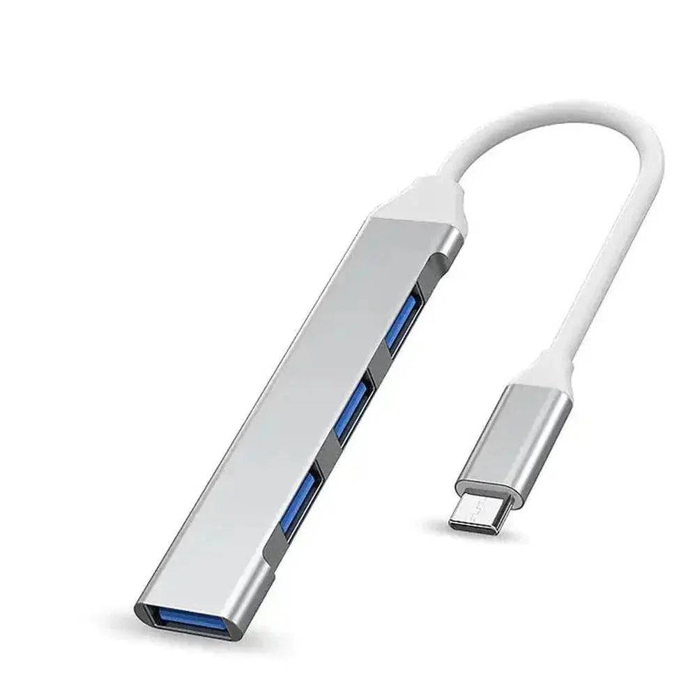 Concentrateur USB-C 4 en 1 en aluminium