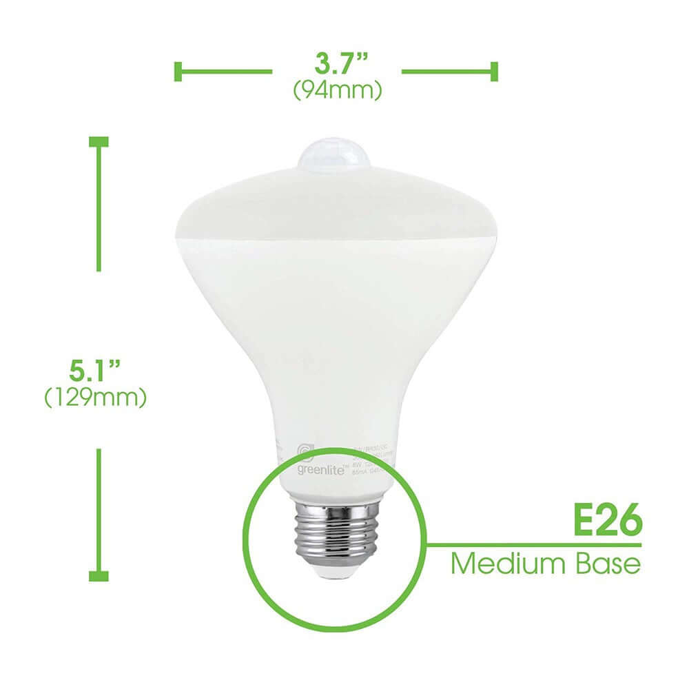 Ampoule DEL BR30 8W à détection de mouvement