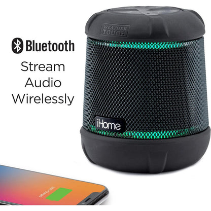 Haut-parleur Bluetooth portable et rechargeable lumières changeantes avec caisson de basses passif intégré