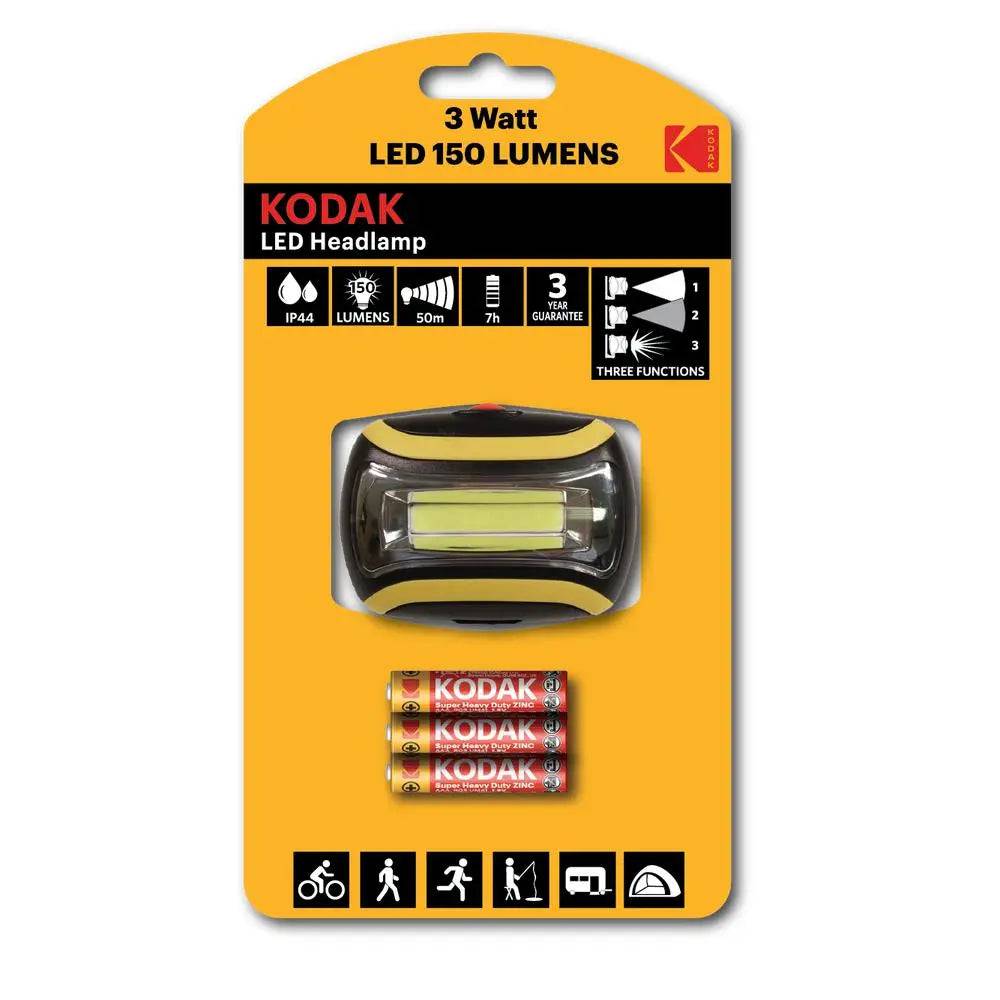Lampe frontale LED Kodak à 150 Lumens