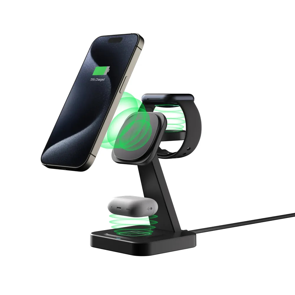 Support sans fil vertical 3 en 1 Magsafe