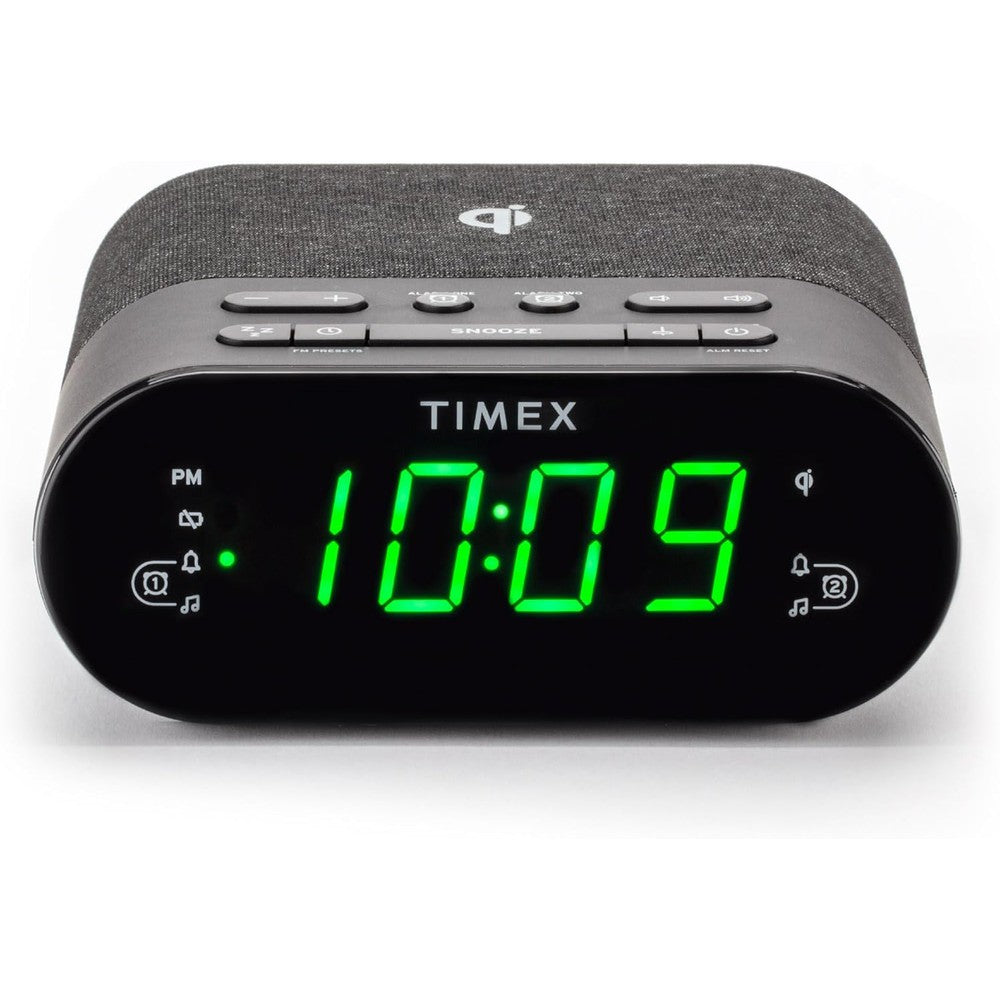 Réveil-matin Timex FM sans fil et chargement USB - TW500