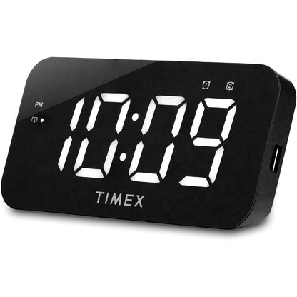 Réveil-matin Timex numérique grand écran avec chargeur USB