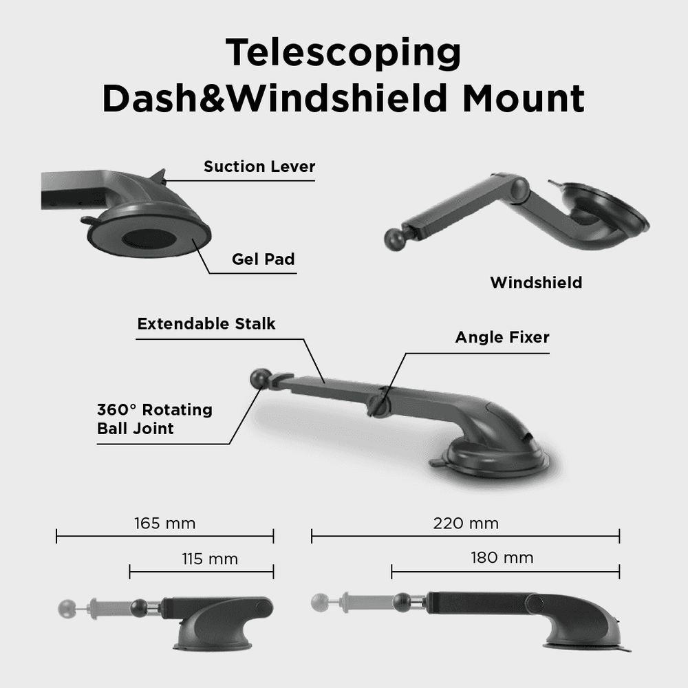 Support pour téléphone mobile pour Tableau de Bord et Pare-Brise