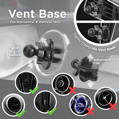 Support pour téléphone mobile pour voiture avec rotation à 360°